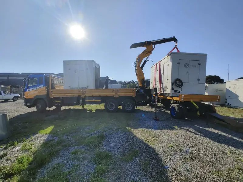 Gas Banq being prepared for delivery to site