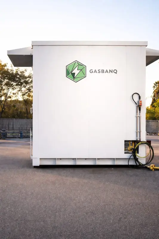 Gas Banq filling skid – back view