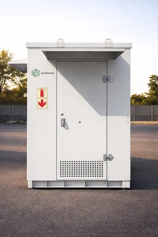 Gas Banq filling skid – side view